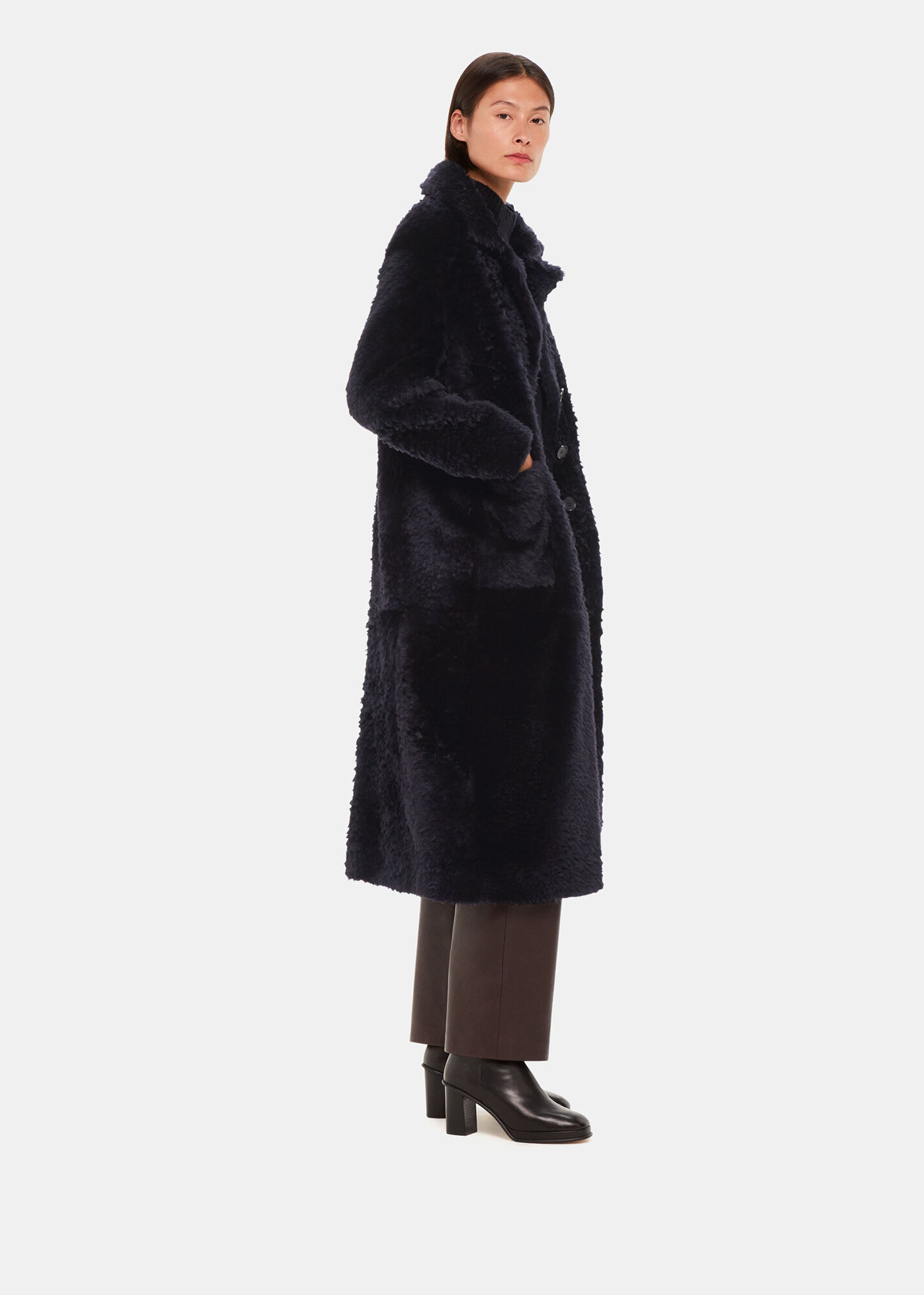 Whistles navy coat top