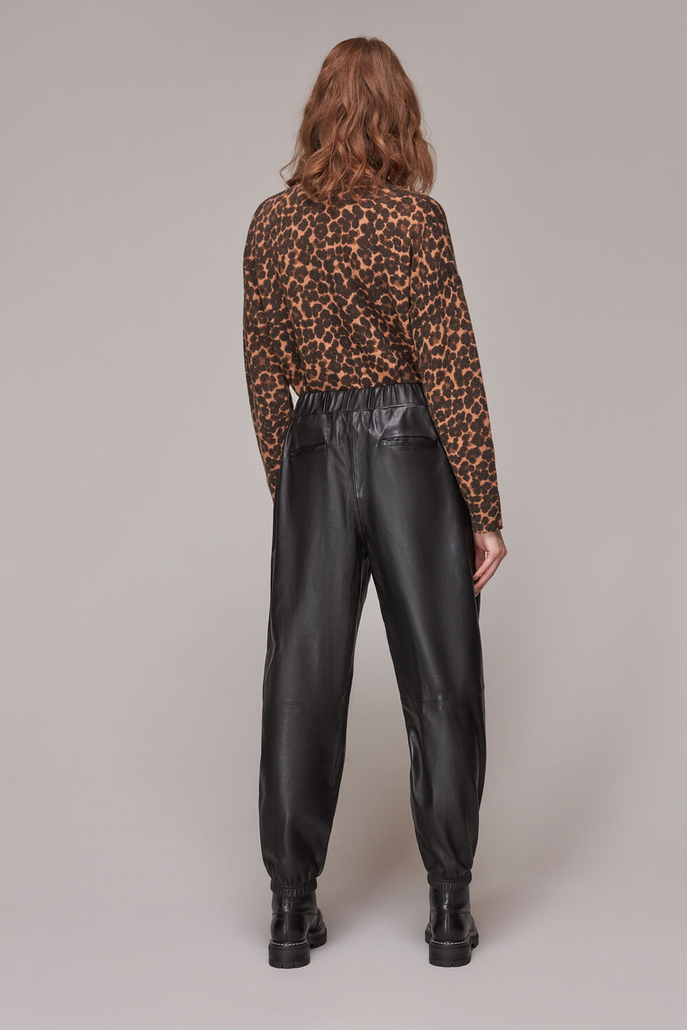 Charlie Leather Cuffed Trouser