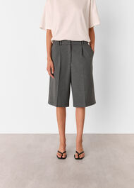 Formal Pleat Front City Short