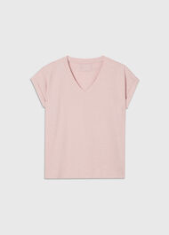 Willa V-Neck Cap Sleeve Tee