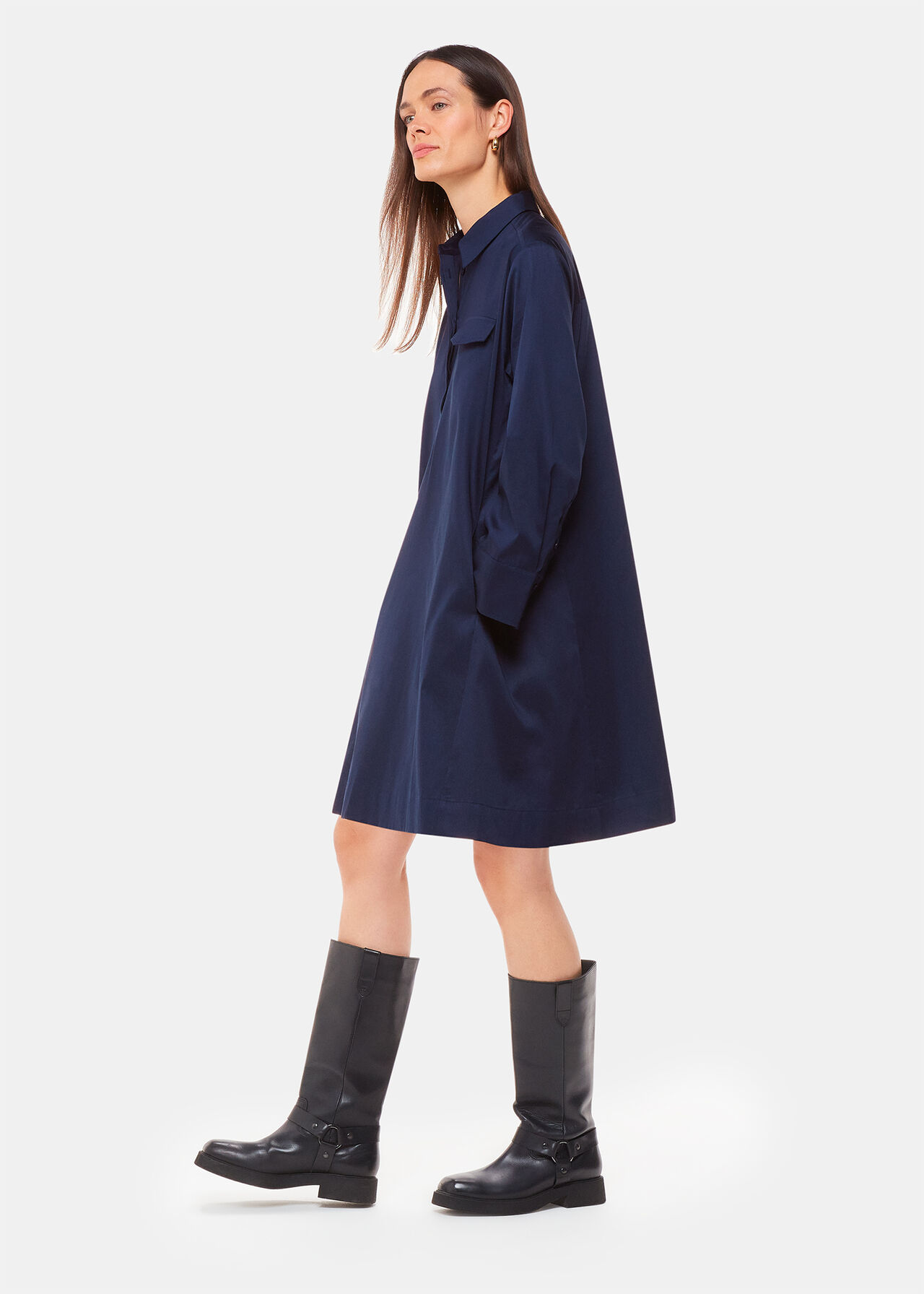 Lara Cotton Shirt Dress