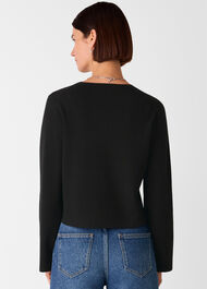 V Neck Button Front Cardigan