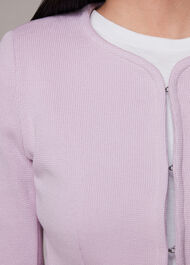 Jersey Collarless Jacket