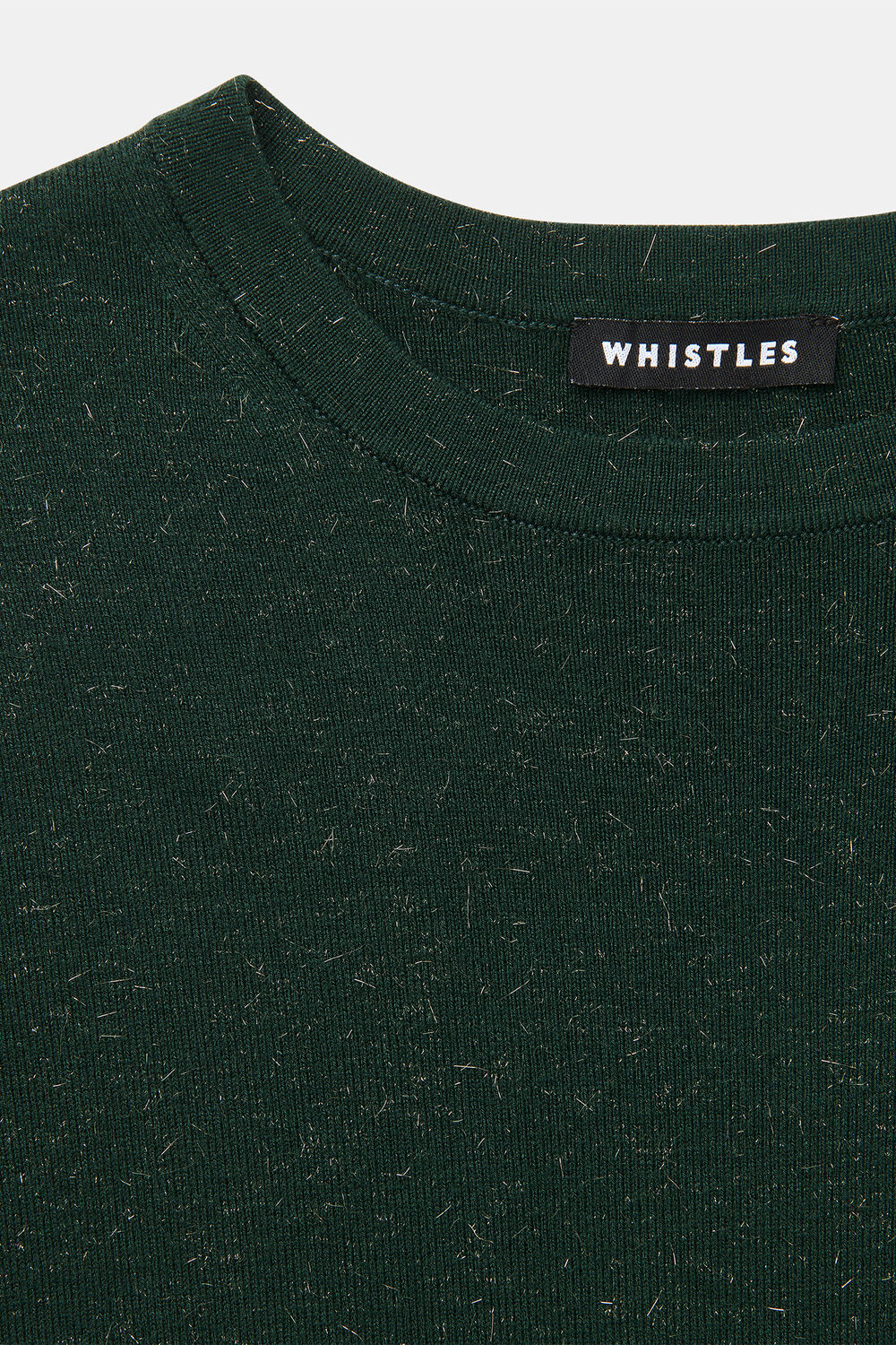 Dark Green Petite Annie Sparkle Knit Dress