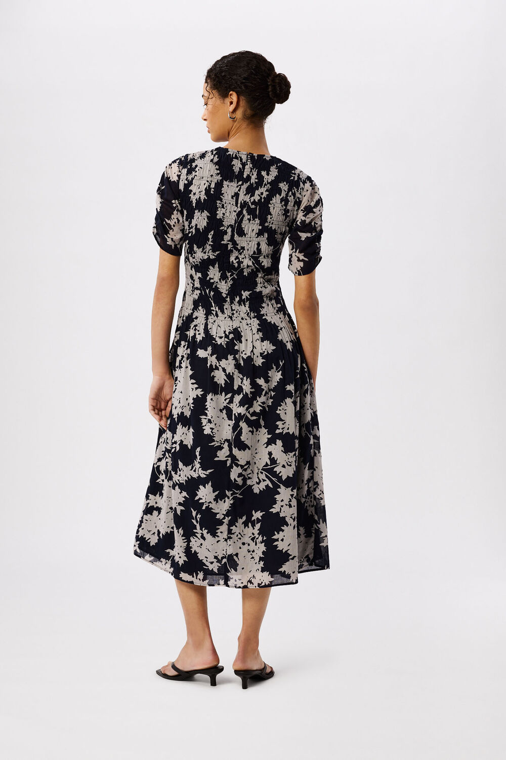 Navy Shadow Floral Avery Dress