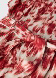 Blurred Floral Tie Jumpsuit