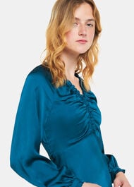 Aurora Satin Midi Dress