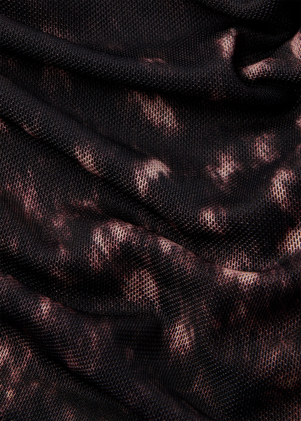 Spotted Animal Mesh Top