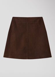 Suede A Line Skirt