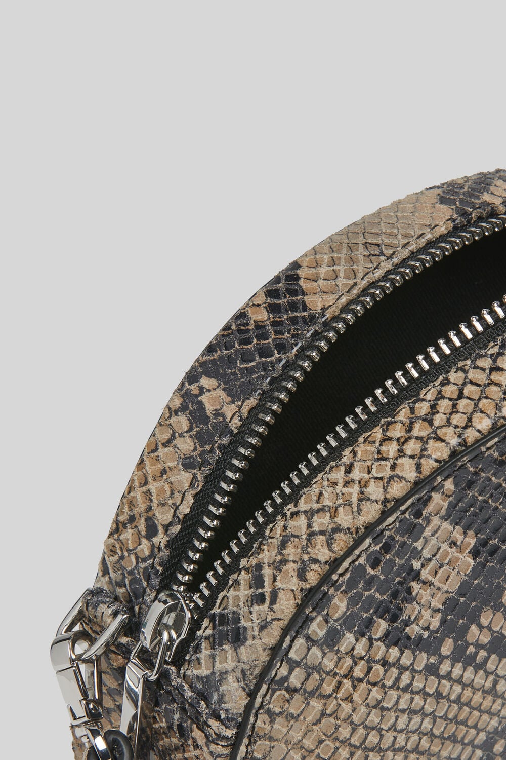 Jasmin Snake Half Moon Bag Snake Print