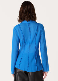 Tie Front Textured Shirt