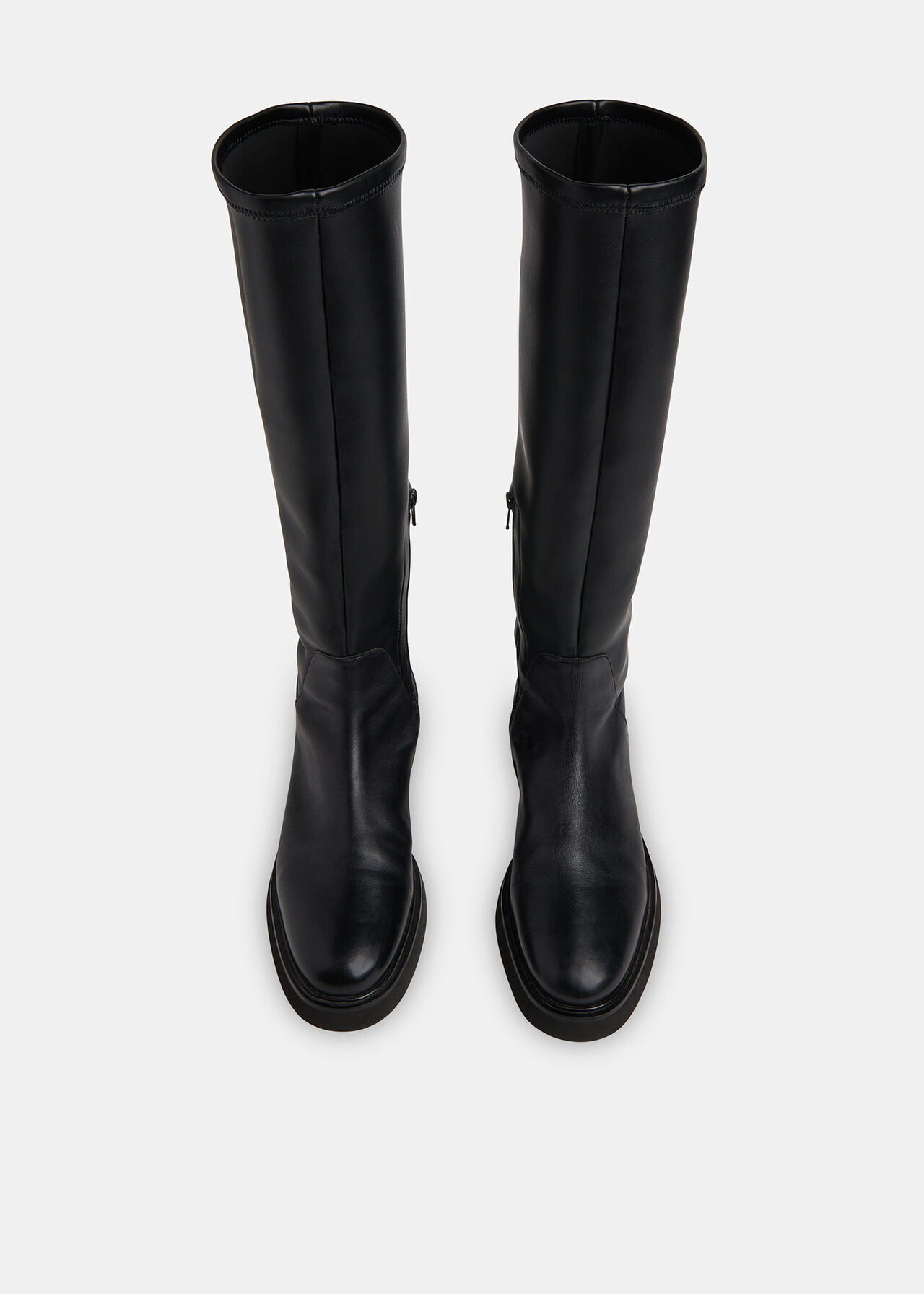 Black Quin Stretch Knee High Boot | WHISTLES