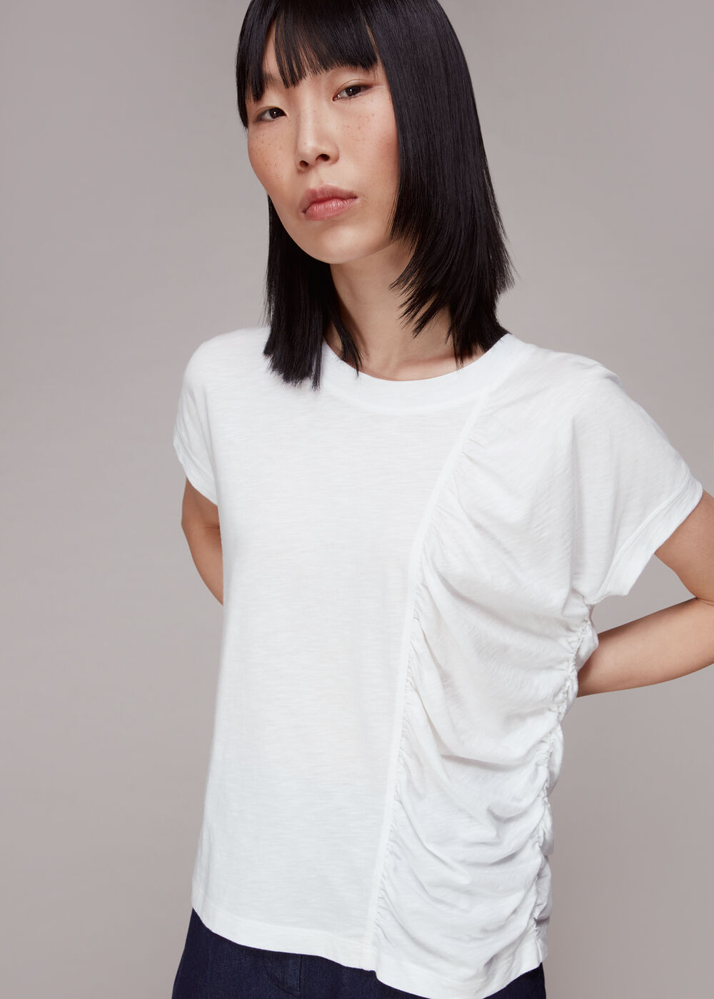 Aspen Gathered Side Top