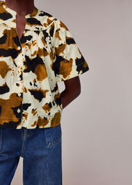 Cow Print Izzy Trapeze Top