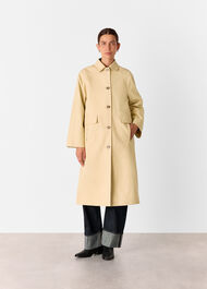 Car Coat With Pocket Detail