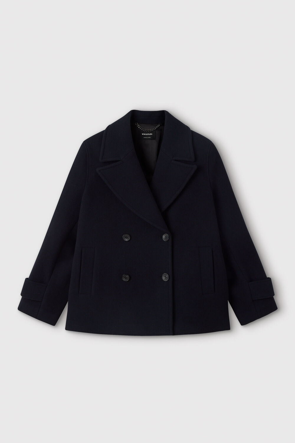 Navy Double Breasted Pea Coat