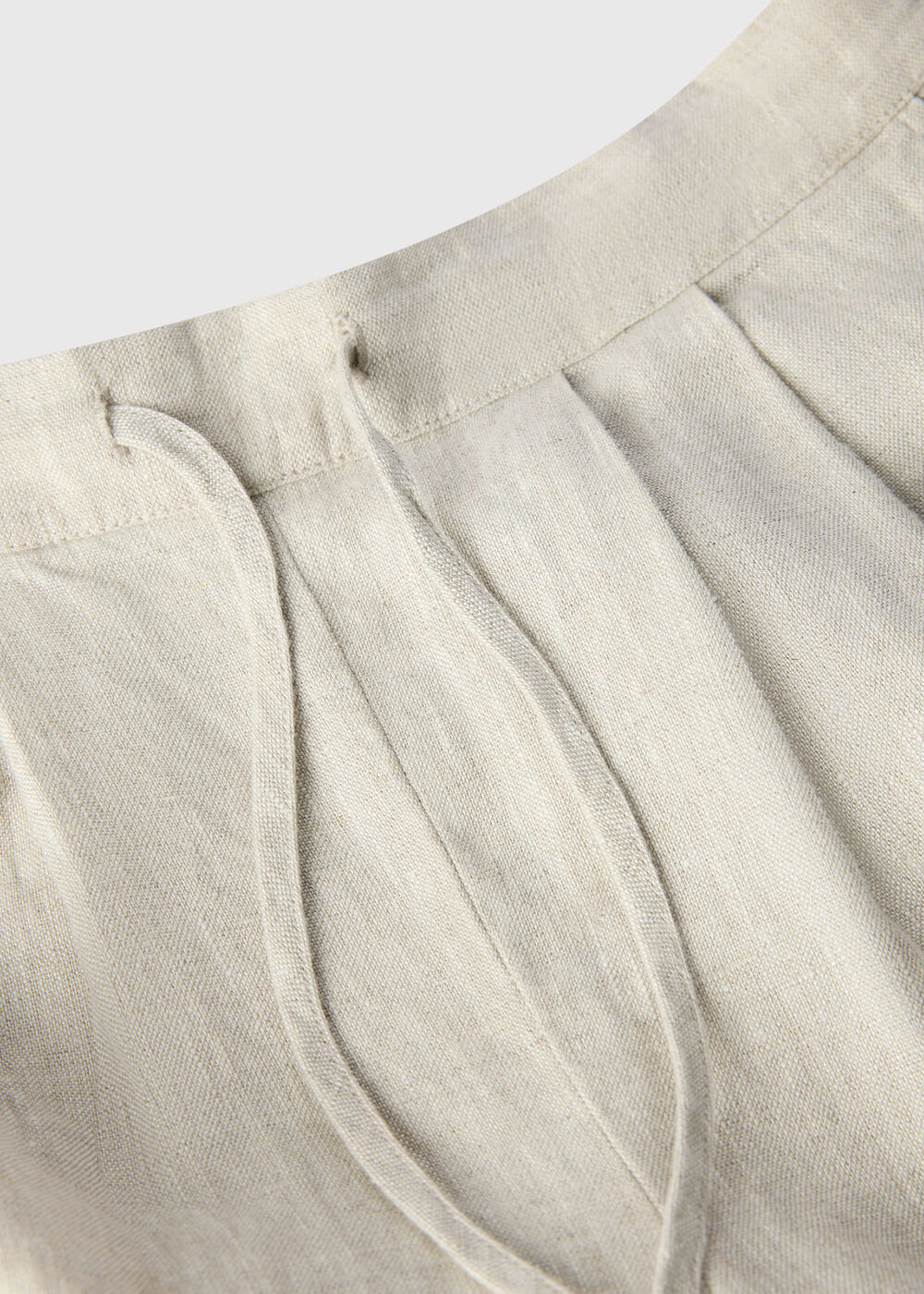 Wide Leg Linen Trouser