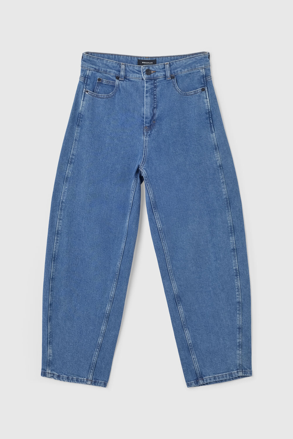 Denim Petite Stretch Barrel Leg Jean