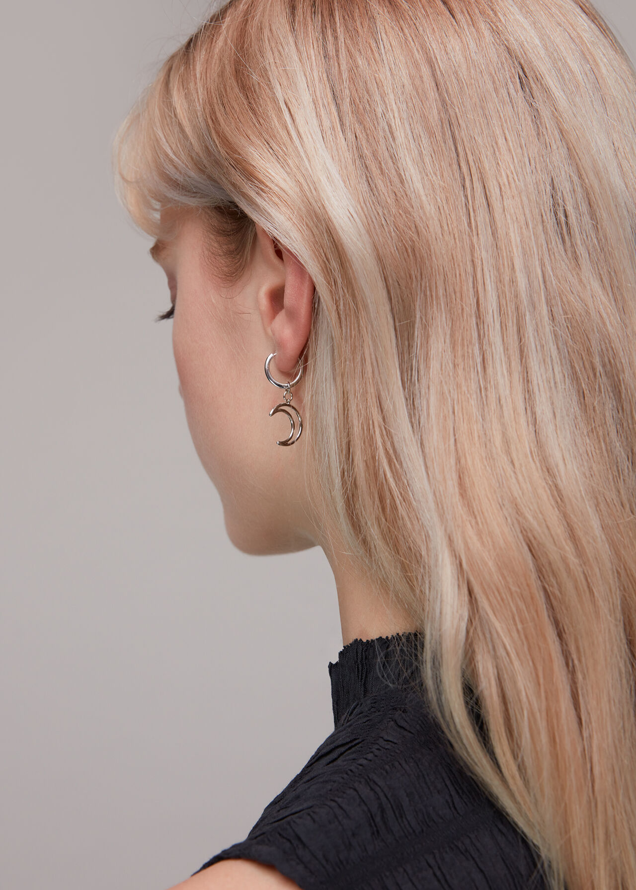 Moon Outline Hoop