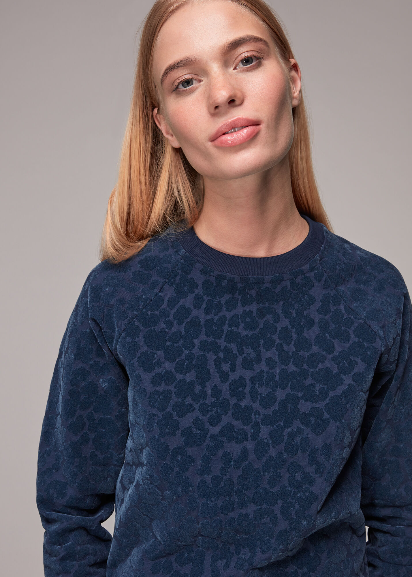 Whistles leopard sweatshirt top