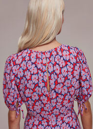 Petite Farfalle Flower Midi Dress