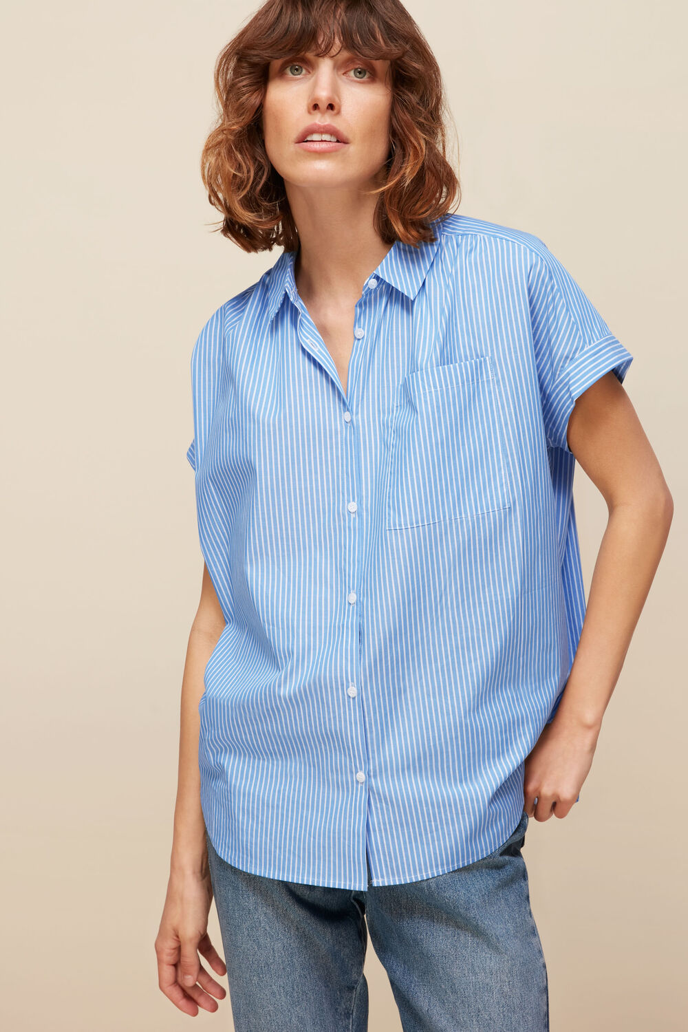 Stripe Nicola Poplin Shirt