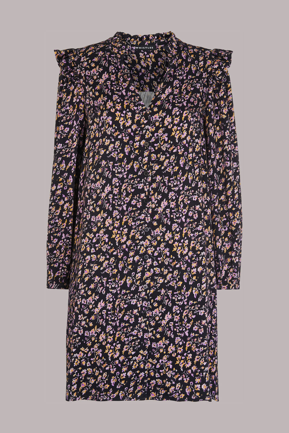 Trailing Floral Frill Dress