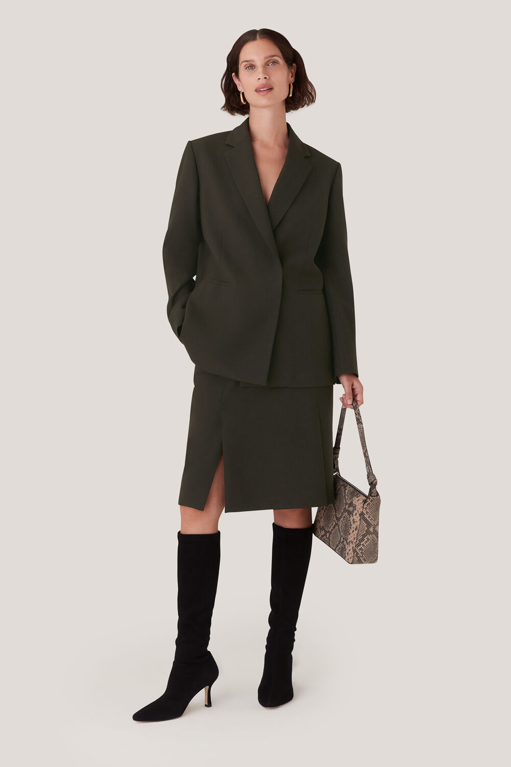 Natalie Wool Blend Skirt