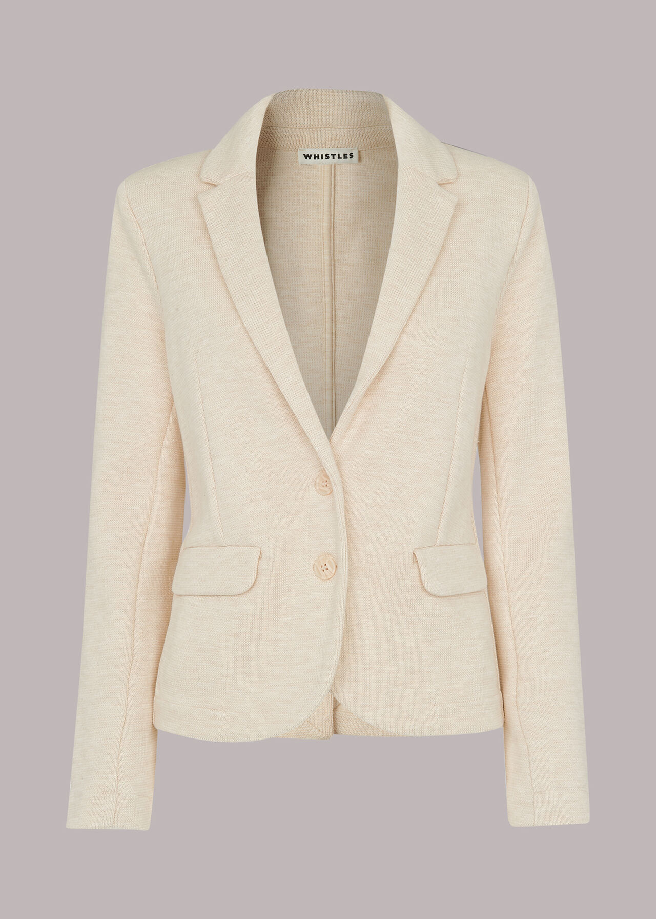 Slim Jersey Jacket Oatmeal
