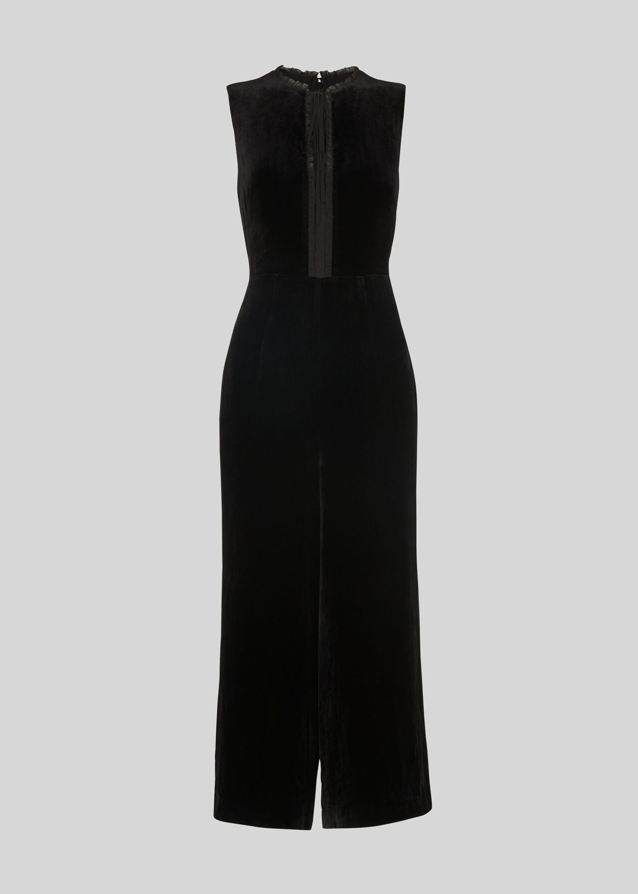 Florrie Silk Mix Jumpsuit Black