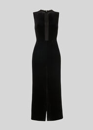 Florrie Silk Mix Jumpsuit Black