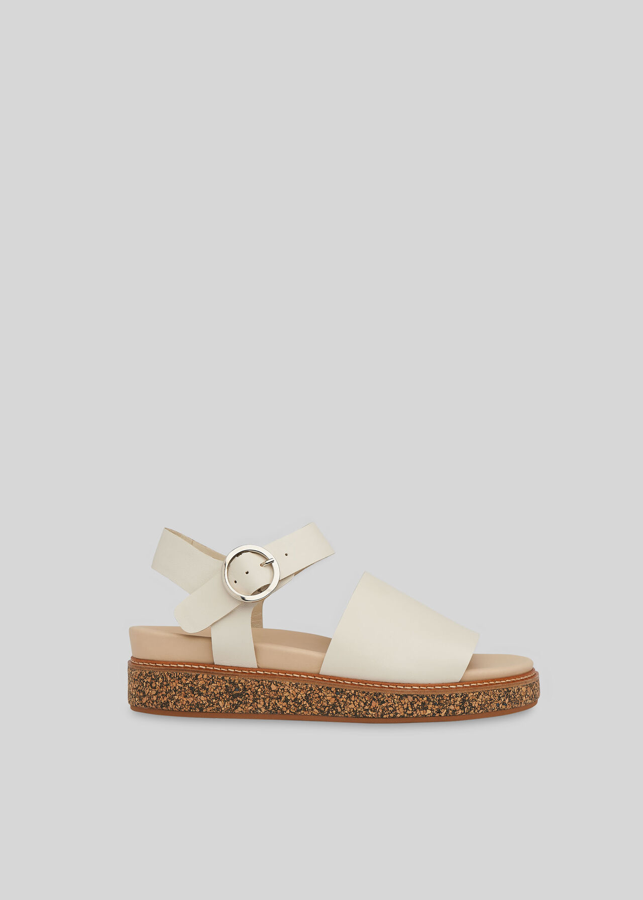 Kali Two Part Sandal White