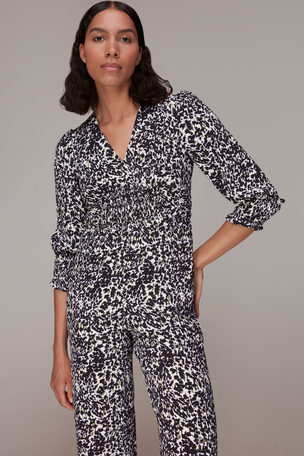 Smudged Cheetah Jumpsuit