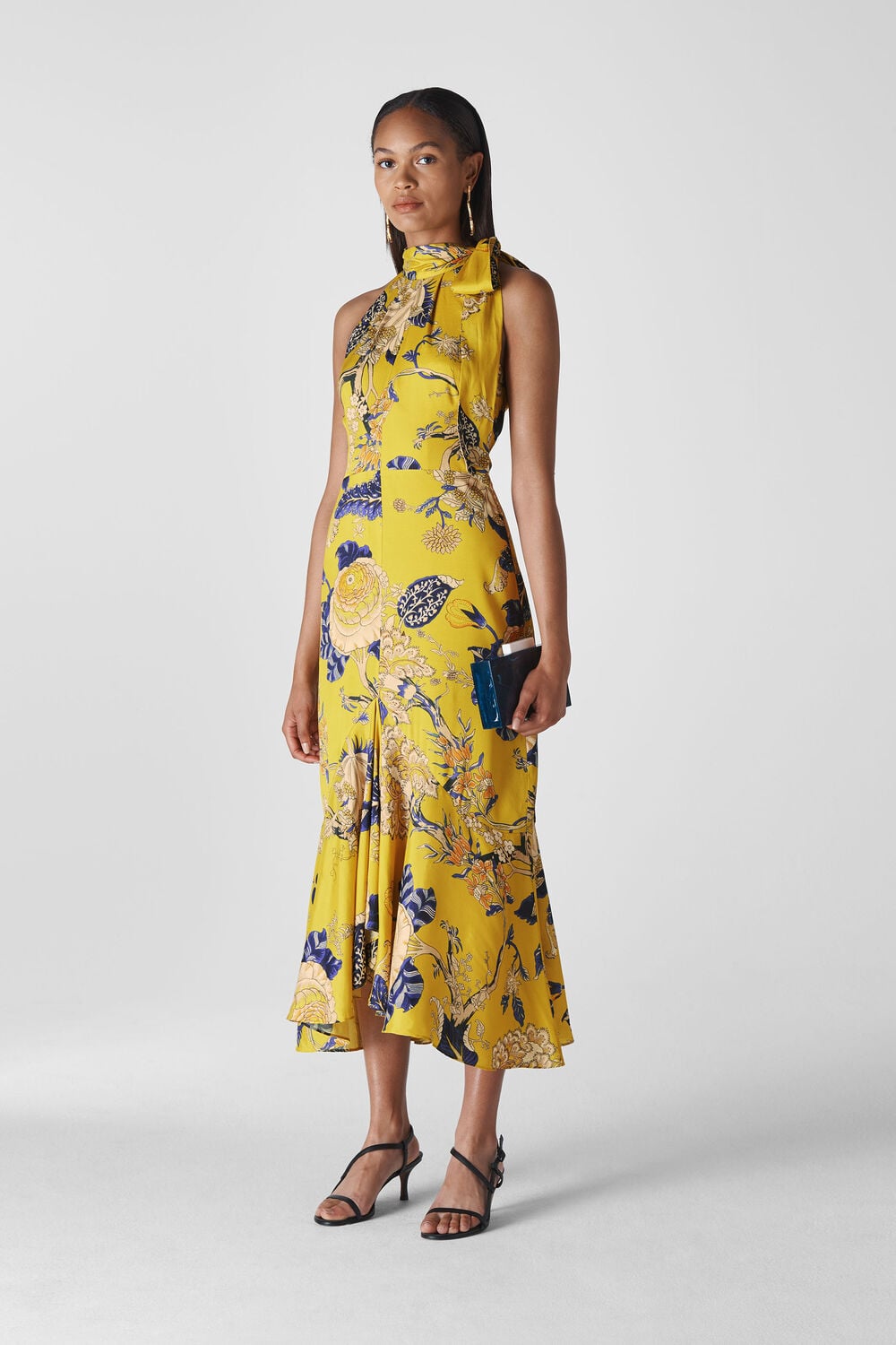 Peria Exotic Floral Dress Yellow/Multi