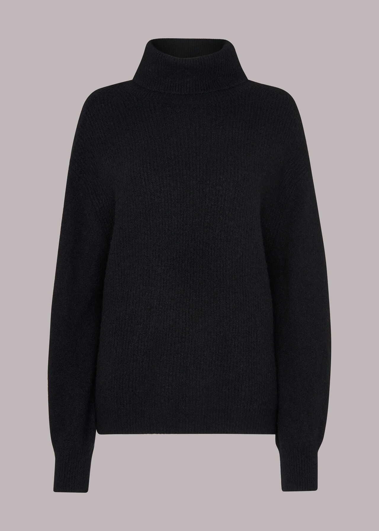 Ribbed Roll Neck Jumper
