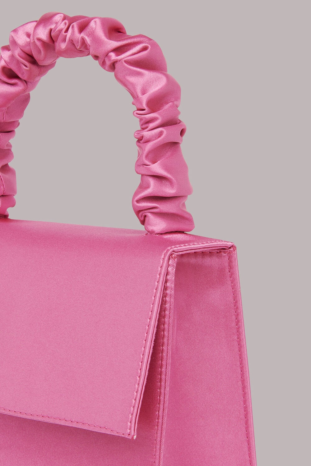 Payton Satin Top Handle Bag