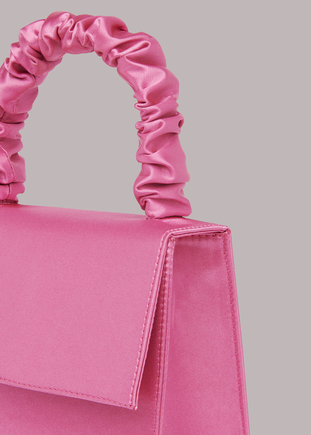 Payton Satin Top Handle Bag
