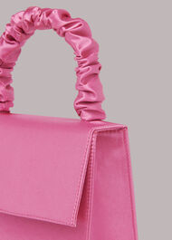 Payton Satin Top Handle Bag