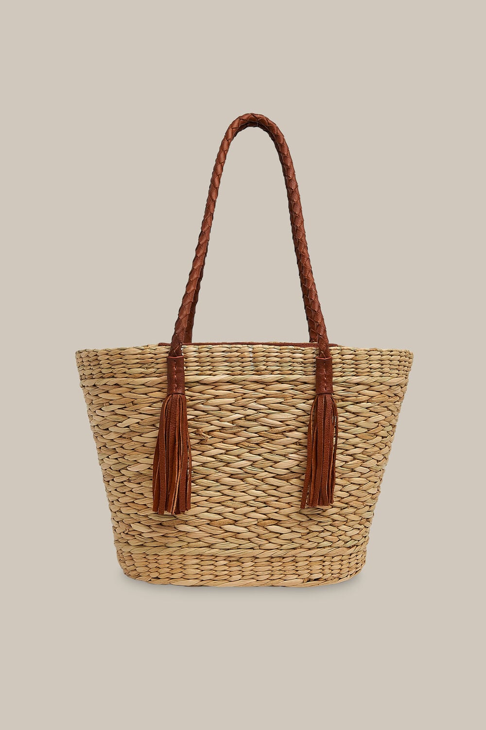 Lianne Straw Tote Neutral