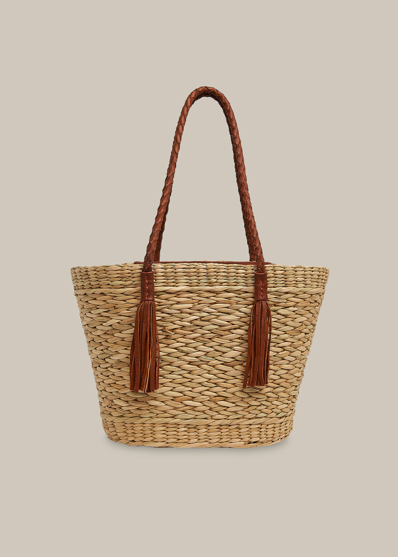 Lianne Straw Tote Neutral