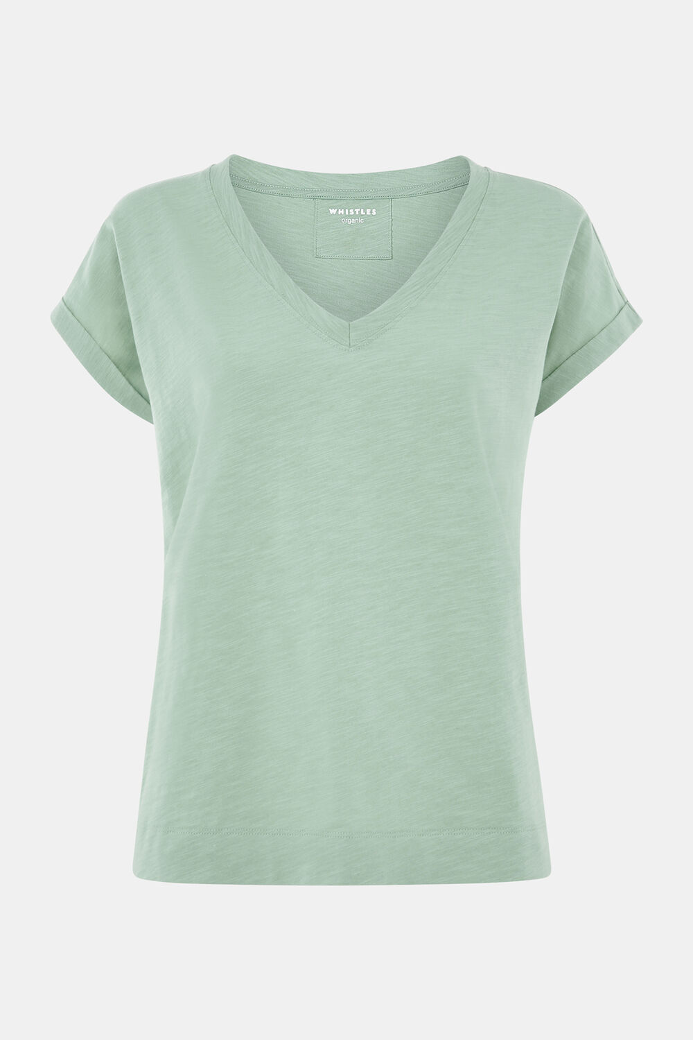 Willa V Neck Cap Sleeve Tee
