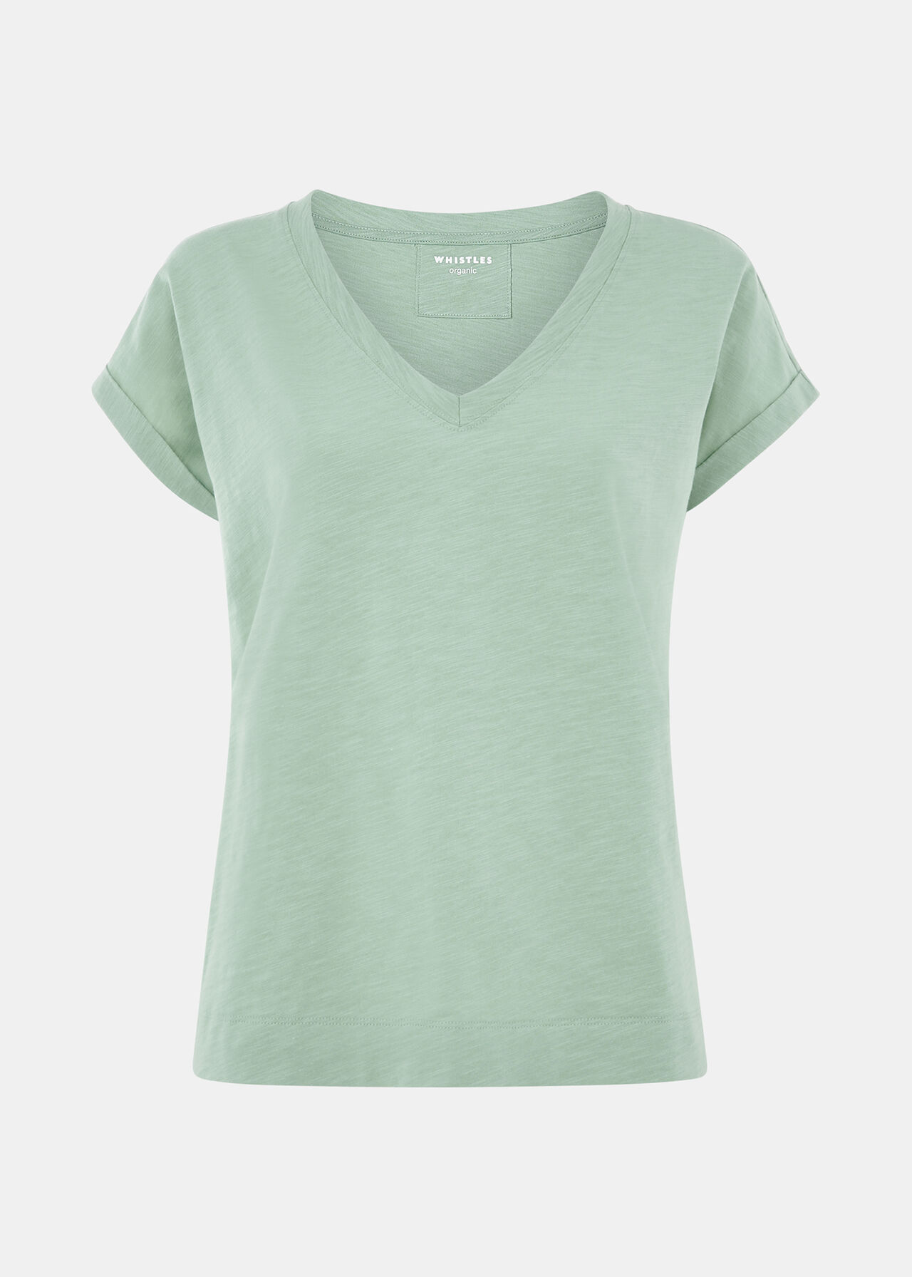 Willa V Neck Cap Sleeve Tee