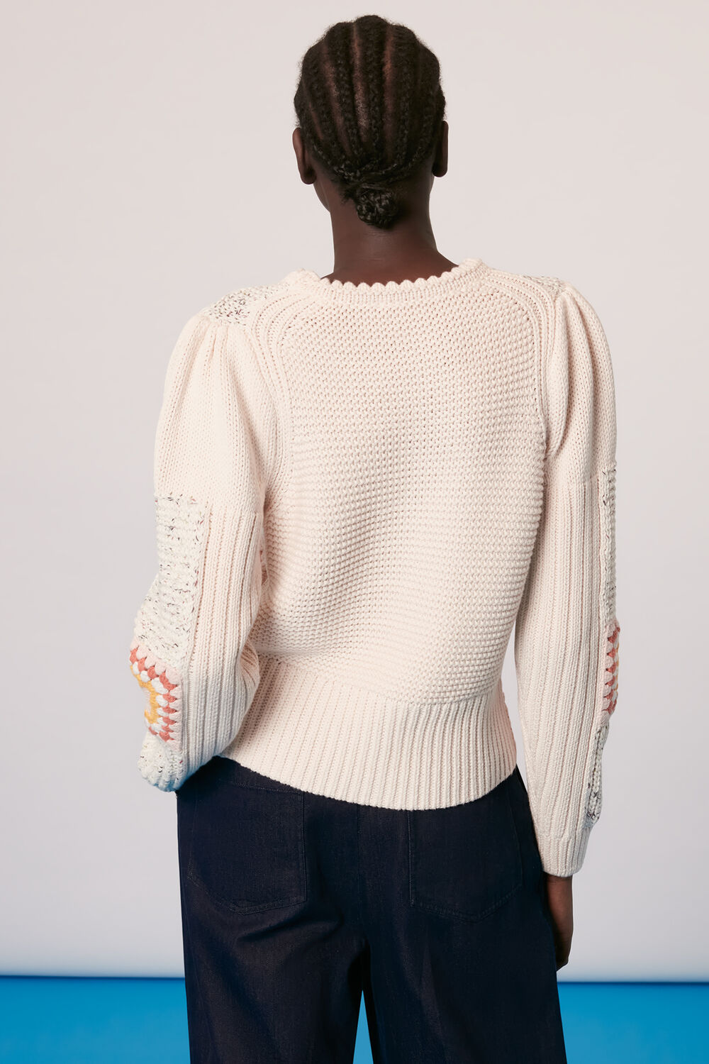 Patchwork Crochet Jumper