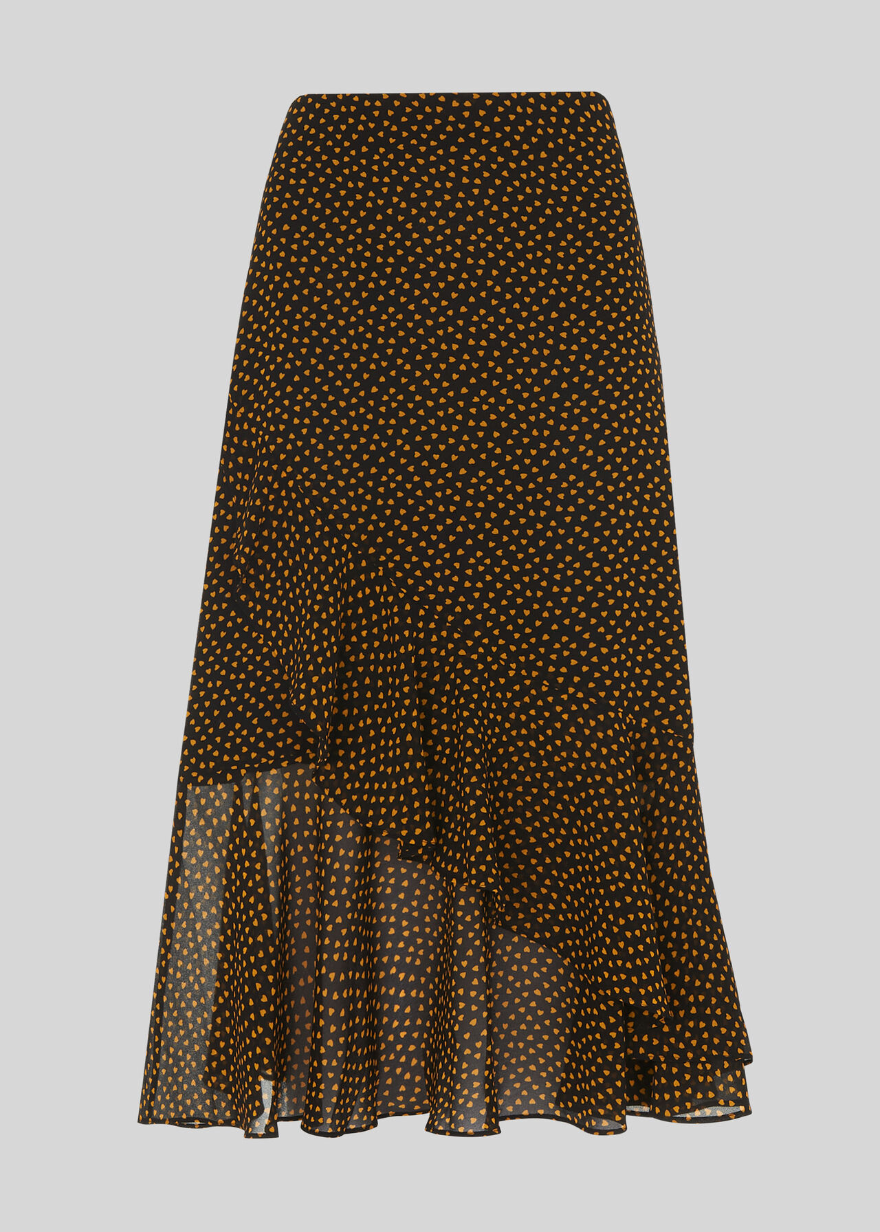 Confetti Heart Frill Skirt Yellow/Multi