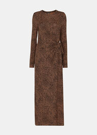 Petite Coffee Bean Tie Jersey Dress