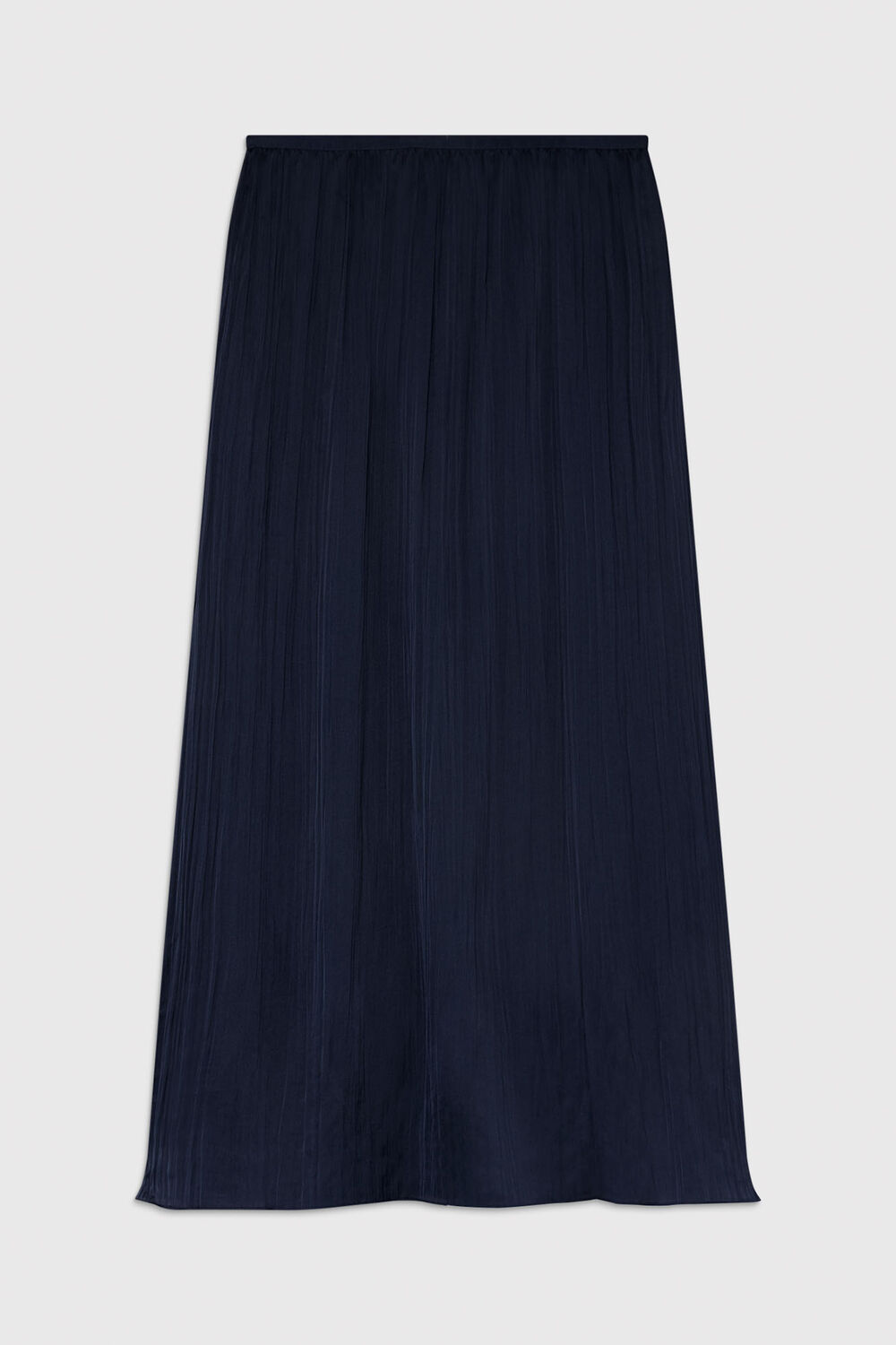 Plisse Column Midi Skirt
