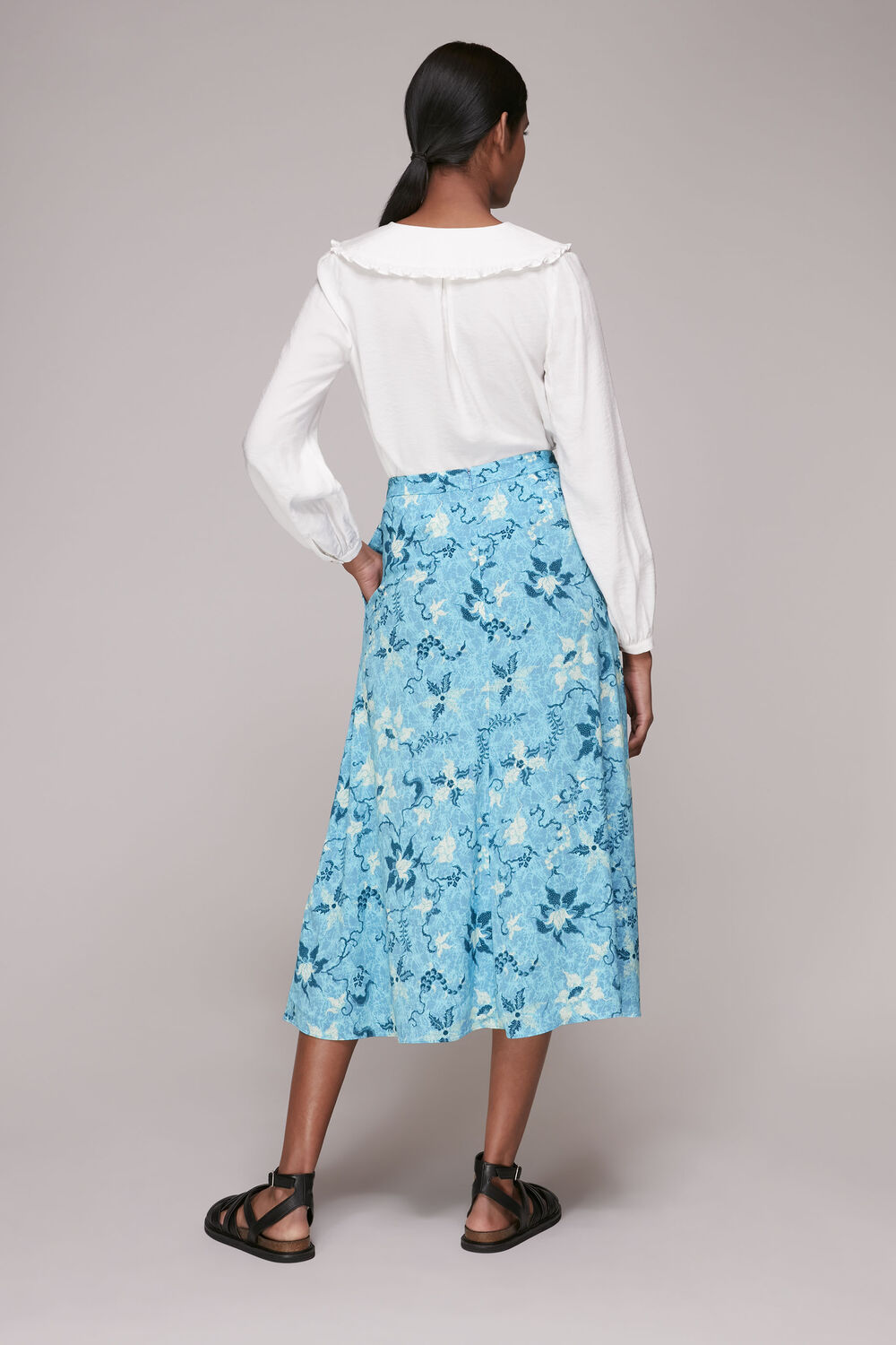 Batik Garland Print Skirt