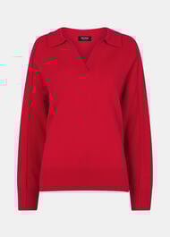 Wool Collar Neck Knit