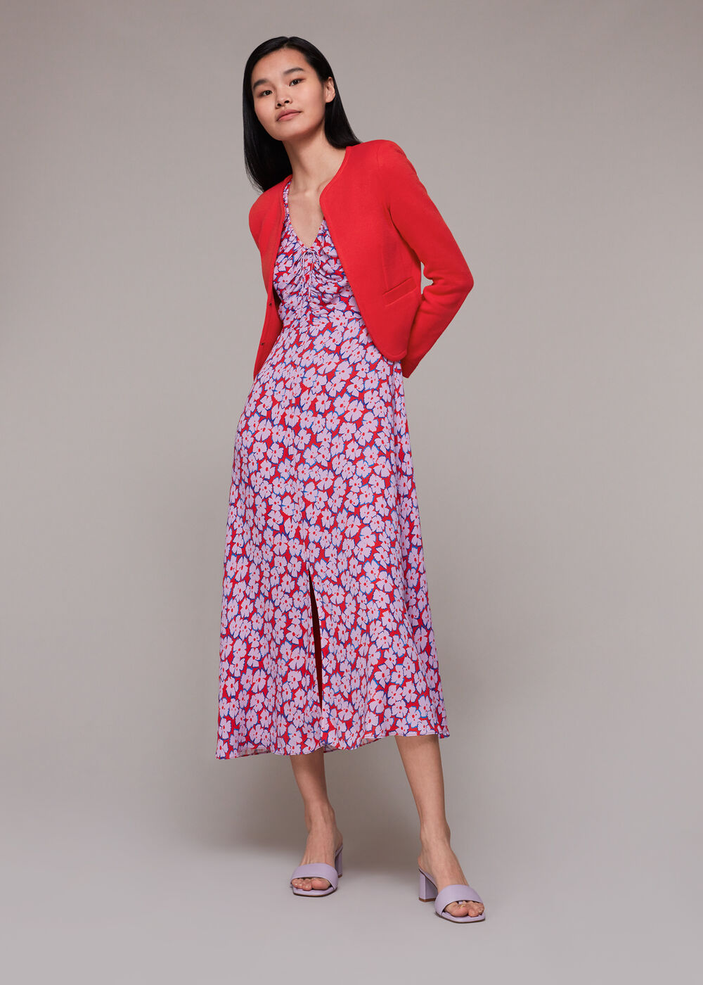 Jersey Collarless Jacket