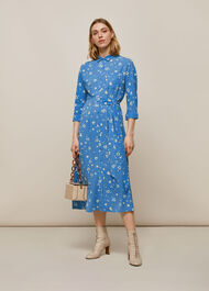 Watercolour Animal Dress Blue/Multi